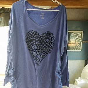 Women's light weight long sleeve top.